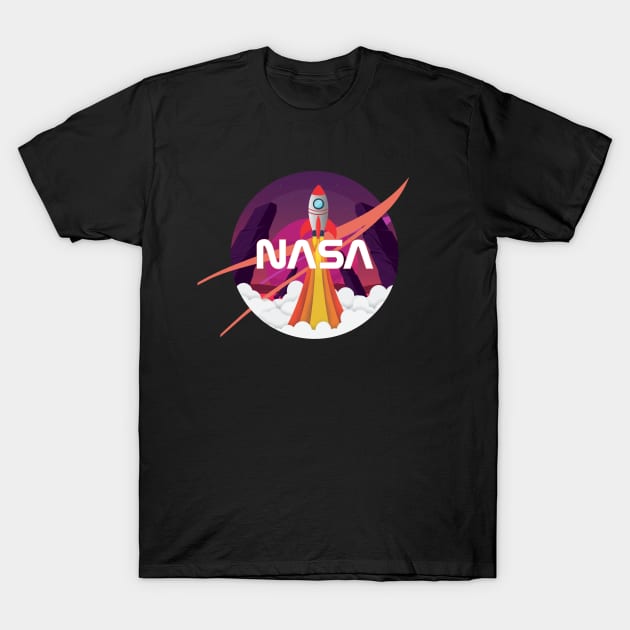 USA Space Agency T-Shirt by Diamond Creative